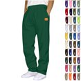 thumbnail image 1 of Zvmxot Sweatpants for Men Fleece Wide Leg Casual Loose Fit Pants Elastic Waist Pants Lounge Workout with Pockets, 1 of 4