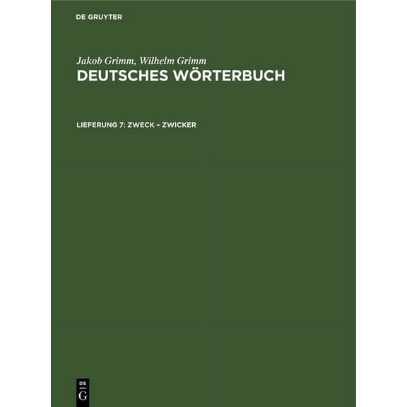 Zweck - Zwicker, (Hardcover)