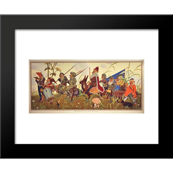 Zwergknig und sein Gefolge 20x24 Framed Art Print by Rehm, Fritz