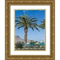 thumbnail image 1 of Zwick, Martin 12x14 Gold Ornate Wood Framed with Double Matting Museum Art Print Titled - View of Marina and Porto Grande City Mindelo-a seaport on the island Sao Vicente-Cape Verde Africa, 1 of 4