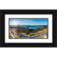 thumbnail image 1 of Zwick, Martin 18x11 Black Ornate Wood Framed with Double Matting Museum Art Print Titled - View from Mt-Jochberg near lake Walchensee towards lake Walchensee-Wetterstein mountain range and K, 1 of 4