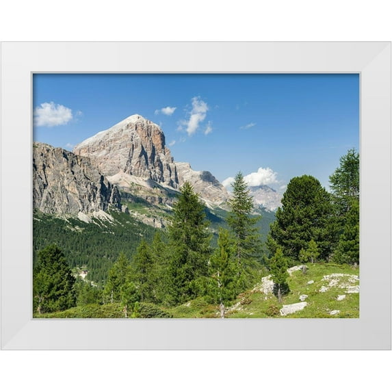 Zwick, Martin 18x15 White Modern Wood Framed Museum Art Print Titled - Tofana de Rozes in the Dolomites of Cortina dAmpezzo