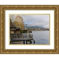thumbnail image 1 of Zwick, Martin 24x19 Gold Ornate Wood Framed with Double Matting Museum Art Print Titled - View towards Bad Wiessee Lake Tegernsee near village Rottach Egern in the Bavarian Alps, 1 of 4