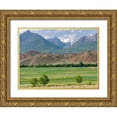 thumbnail image 1 of Zwick, Martin 24x19 Gold Ornate Wood Framed with Double Matting Museum Art Print Titled - Agriculture near lake Issyk-Kul, 1 of 4