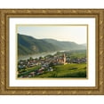 thumbnail image 1 of Zwick, Martin 32x25 Gold Ornate Wood Framed with Double Matting Museum Art Print Titled - Historic village Weissenkirchen-UNESCO World Heritage Site-Lower Austria, 1 of 4