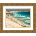 thumbnail image 1 of Zwick, Martin 32x25 Gold Ornate Wood Framed with Double Matting Museum Art Print Titled - Coastal landscape near Calhau Island Sao Vicente-Cape Verde, 1 of 4