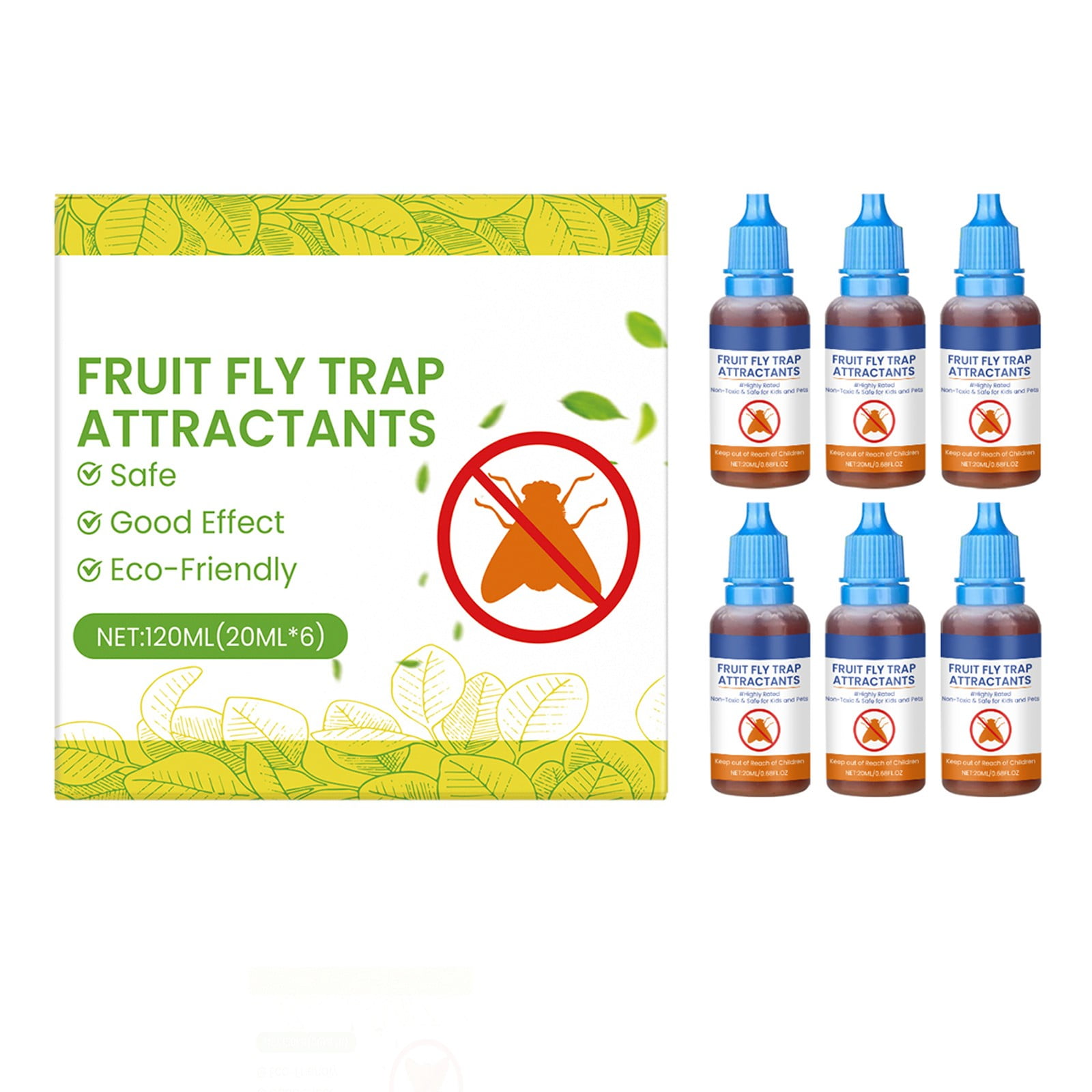 Zwidao Eco-Friendly Fruit Fly Trap Attractants Safe, Effective, 120ml ...