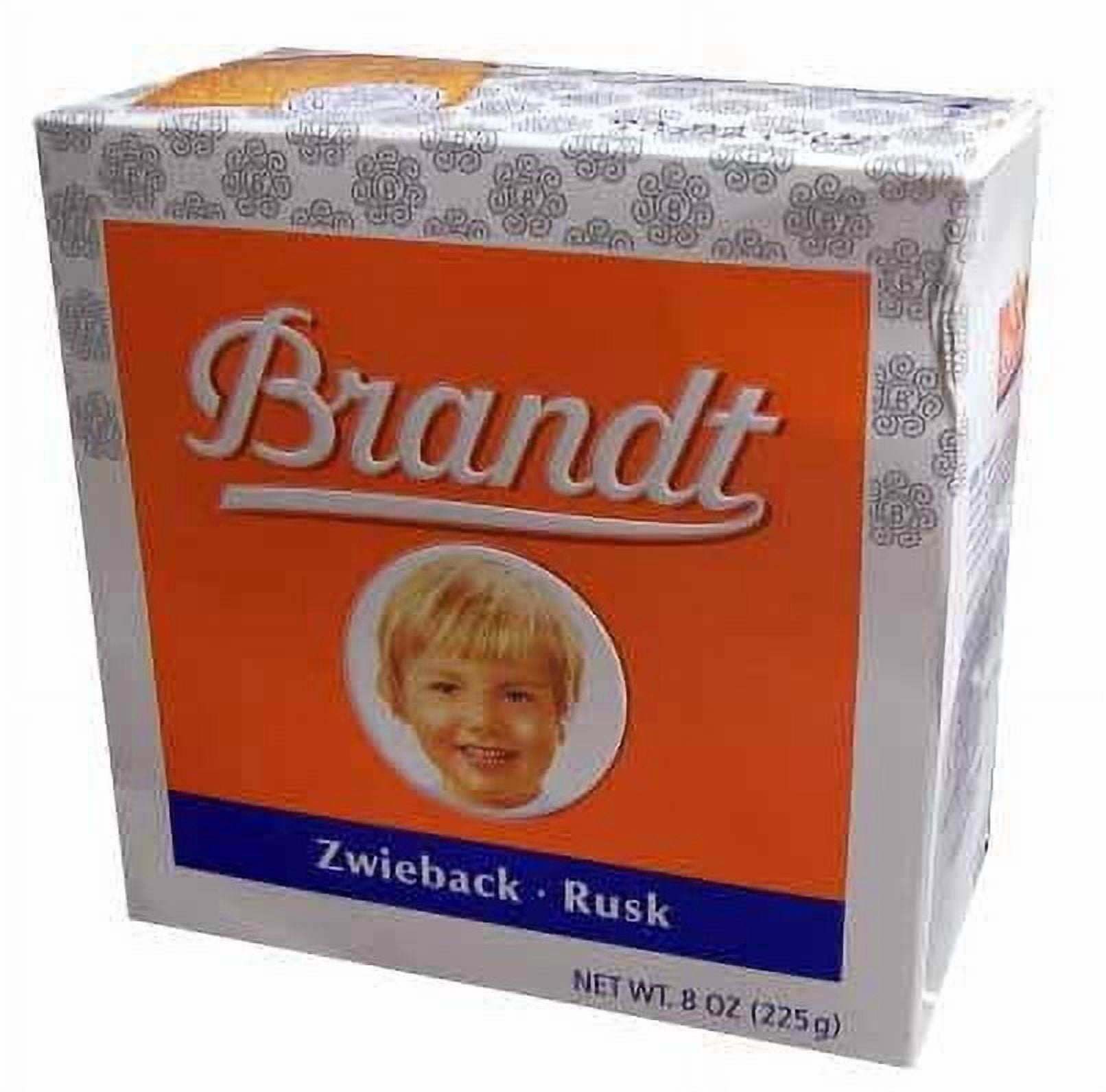 Brandt Zwieback Rusks, Crispy Sweetened Bread, 8 oz (225g), Approx. 24  Rusks - Walmart.com, image size:1612x1592