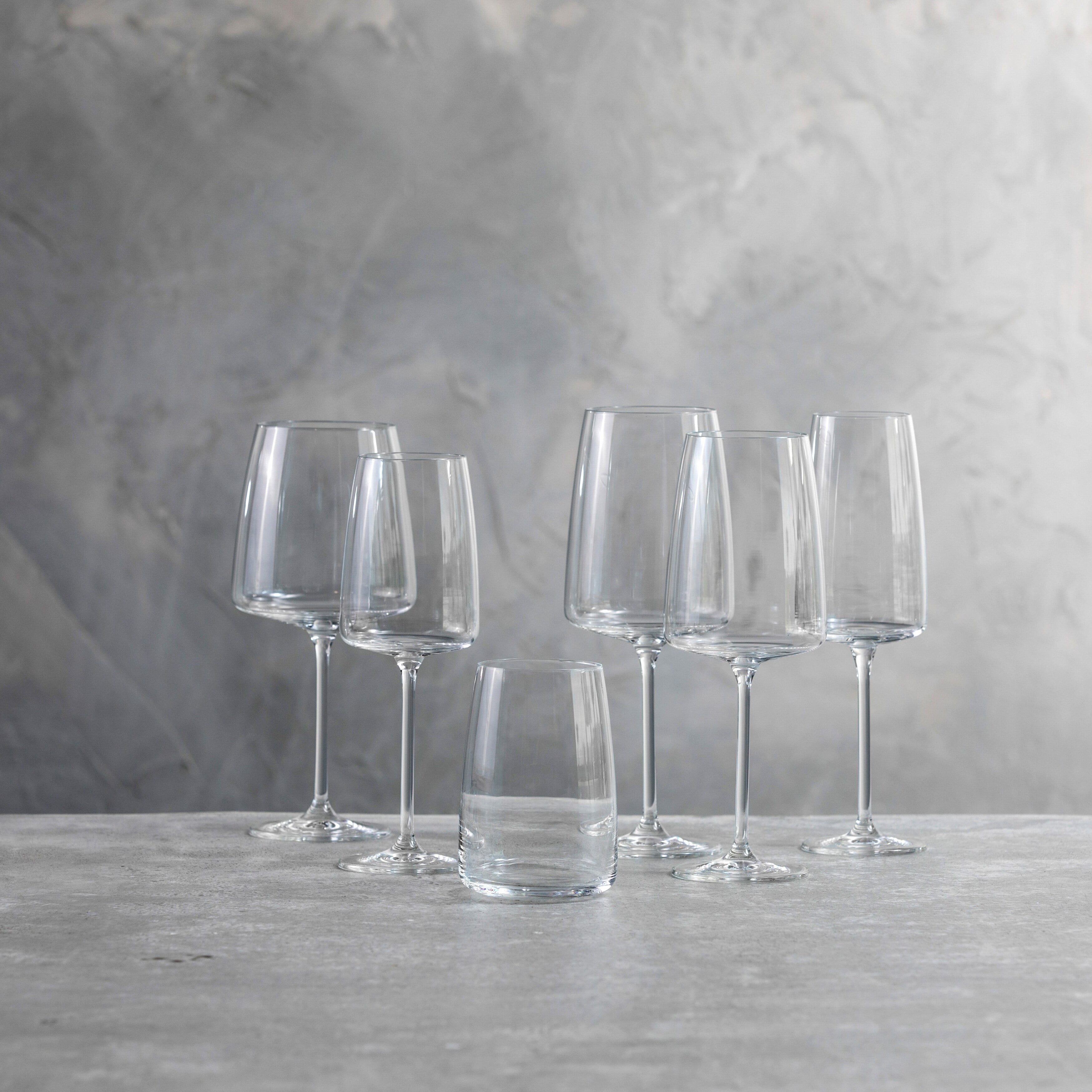 Sensa 12.3 oz Clear Crystal White Wine Glass Set