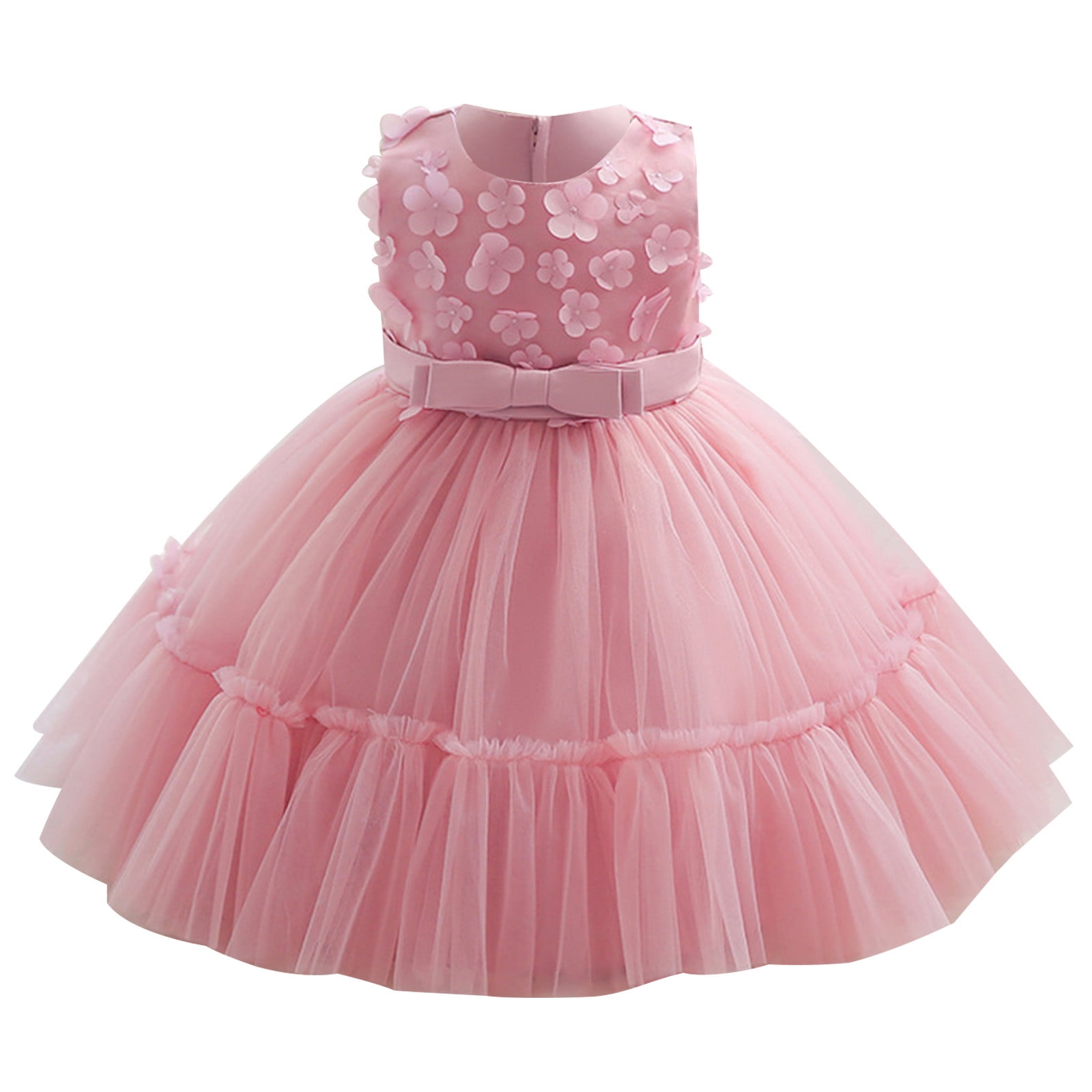 open lace back dress Peach Princess Dress, 1st Birthday Dress, Pink Tulle Flower Girl Dress, Toddler Princess Gown Dress, Girl Tutu Dress, Formal Tulle Dress 12-18 Months