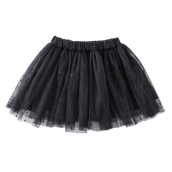 Zwiiyzr 2-14 Years Girls Tutu Skirt Tutus Dance Tutus for Girls Princess Ballet Tulle Skirt Dress Up Black