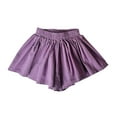 thumbnail image 1 of Zwiiyzr 2-8 Years Toddler Girls Ruffle Elastic Waist A Line Shorts Purple, 1 of 4