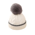 thumbnail image 1 of Zwiiyzr 0-12 Months Winter Knit Newborn Baby Hat Twist Warm Beanie for Boys Girls Infant Toddler Baby Beanie With Pompom Gray, 1 of 2