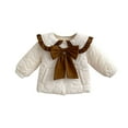 thumbnail image 1 of Zwiiyzr 0-2T Boys and Girls Hooded Puffer Padded Jacket Kids Thicken Warm Winter Coat Outerwear Quilted Jacket White, 1 of 8