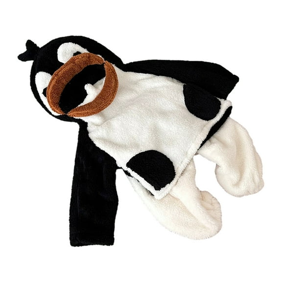 Zwiiyzr 1-10 Years Boys and Girls Two Piece Outfits Cute Animal Baby Clothes Soft Fall and Winter Flannel Pajamas Velvet Thickened Home Clothes Set White