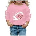 thumbnail image 1 of Zwiiyzr 1-12Y Pullover Sweatshirts for Kids Baby Girl Boy Crewneck Long Sleeve Pullover Graphic Baby Clothes Red, 1 of 4