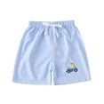 thumbnail image 1 of Zwiiyzr 1-6T Toddler Baby Boys Girls Shorts Pull On Cartoon Jogger Shorts Solid Color Summer Short Pants Blue, 1 of 2