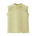thumbnail image 1 of Zwiiyzr 1-9Y Toddler Kids Girls Tank Tops Trendy Cute Solid Color Soft Sleeveless Camisole Green, 1 of 9