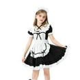 thumbnail image 1 of Zwiiyzr 2-11Y Girls Maid Dress Floral Colonial Prairie Clothes for Little Kids with Apron and Bonnet Three Piece Cute Outfits White, 1 of 6