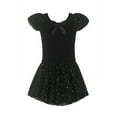 thumbnail image 1 of Zwiiyzr 2025 2-13Y Ballet Leotards for Girls Ballet Leotard With Skirt Ruffled Sleeve Toddler Dance Leotards Black, 1 of 6