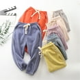 thumbnail image 1 of Zwiiyzr 2-7 Years Sweatpanst Toddler Baby Boys Girls Candy Color Solid Color Leggings Casual Kids Sports Pants Orange, 1 of 3