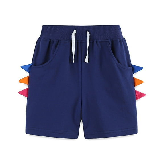 Zwiiyzr 2-7Y Toddler Baby Boys Girls Shorts Pull On Dinosaurs Jogger Shorts Summer Short Pants Blue