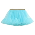 thumbnail image 1 of Zwiiyzr 2-8T Toddler Baby Girls Layered Tulle Tutu Princess Ballet Dress Cute Multicolour Net Yarn Skirt Multi-Color Skirt Bow Hairpin Suit Blue, 1 of 9