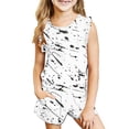thumbnail image 1 of Zwiiyzr 3-14Y Kids Girls Toddler Baby Clothes Summer Outfit Crewneck Sleeveless Tank Tops & Shorts Cute Clothing Sets White, 1 of 9