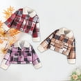 thumbnail image 1 of Zwiiyzr 3-6Y Boys and Girls Fleece Jacket New Coats Three To Six Years Old Fall and Winter Jackets Large Plaid Coats Warm Outerwear Red, 1 of 6