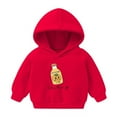thumbnail image 1 of Zwiiyzr 3-8 Years Toddler Baby Girl and Boy' Hoodies Sweatshirt Casual Long Sleeve Printing Tops Red, 1 of 2