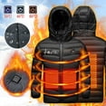 thumbnail image 1 of Zwiiyzr 4-15Y Kids Teens Unisex Heated Jacket Usb Intelligent Constant Temperature Heated Windproof Plus Size Coat For Children Winter 3 Heated Jacket Coat Black, 1 of 7