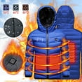 thumbnail image 1 of Zwiiyzr 4-15Y Kids Teens Unisex Heated Jacket V Usb Intelligent Constant Temperature Heated Windproof Plus Size Coat For Children Winter 3 Heated Jacket Coat Blue, 1 of 6