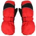 thumbnail image 1 of Zwiiyzr 2024 6-11Y Toddler Girls Boys Snow Gloves Kids Thick Fleece Lined Ski Winter Gloves Waterproof Windbreaker Children Warm Mittens Red, 1 of 5