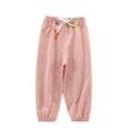 thumbnail image 1 of Zwiiyzr 2024 6M-5Y Toddler Baby Boy Girl Cotton Joggers Pants Elastic Basic Long Pants Halem Bloomers Infant Kid Fall Clothes Pink, 1 of 4