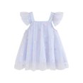 thumbnail image 1 of Zwiiyzr 2025 6M-6Y Baby Girl Clothes Infant Toddler Tulle Dress Cute Solid Color Sleeveless Mesh Layered Tulle Tutu Dress Purple, 1 of 9