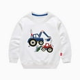 thumbnail image 1 of Zwiiyzr 9M-8Y Boys Girls Pullover Tops Fall Clothes Childrens Spring Long Sleeve Clothing White, 1 of 3
