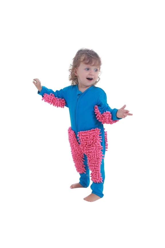 Baby Boys Girls Clothes Newborn Infant Crawling Solid Mop Onesie Romper Jumpsuit Hot Pink