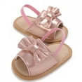 thumbnail image 1 of Zwiiyzr 2024 Baby Girls Sandals Infant Toddler Shoes Open Toe Ankle Strap Summer Outside Wear Non-Slip Breathable Sandals 6-12 Months Pink, 1 of 5