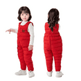 thumbnail image 1 of Gpaecead Baby Toddler Unisex Winter Snow Pants Down Puffer Warm Overall Windproof Fleece Lined and Redular Red, 1 of 6