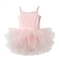 thumbnail image 1 of Zwiiyzr 2025 Ballet Leotard Cami Tulle Tutu Dress for Girls Dance Gymnastics Camisole Bodysuit Training Outfit Hot Pink, 1 of 3
