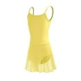 thumbnail image 1 of Zwiiyzr 2025 Ballet Leotards for Girls 4-15Y Dance Leotard for Girls , Camisole Toddler Ballet Outfit for Outdoor Daily Wear Yellow, 1 of 3
