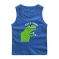 thumbnail image 1 of Zwiiyzr 2025 Boys Cartoon Tank Tops Casual Sleeveless Crewneck Tees Basic Solid Undershirts 1-12 Years Blue, 1 of 3