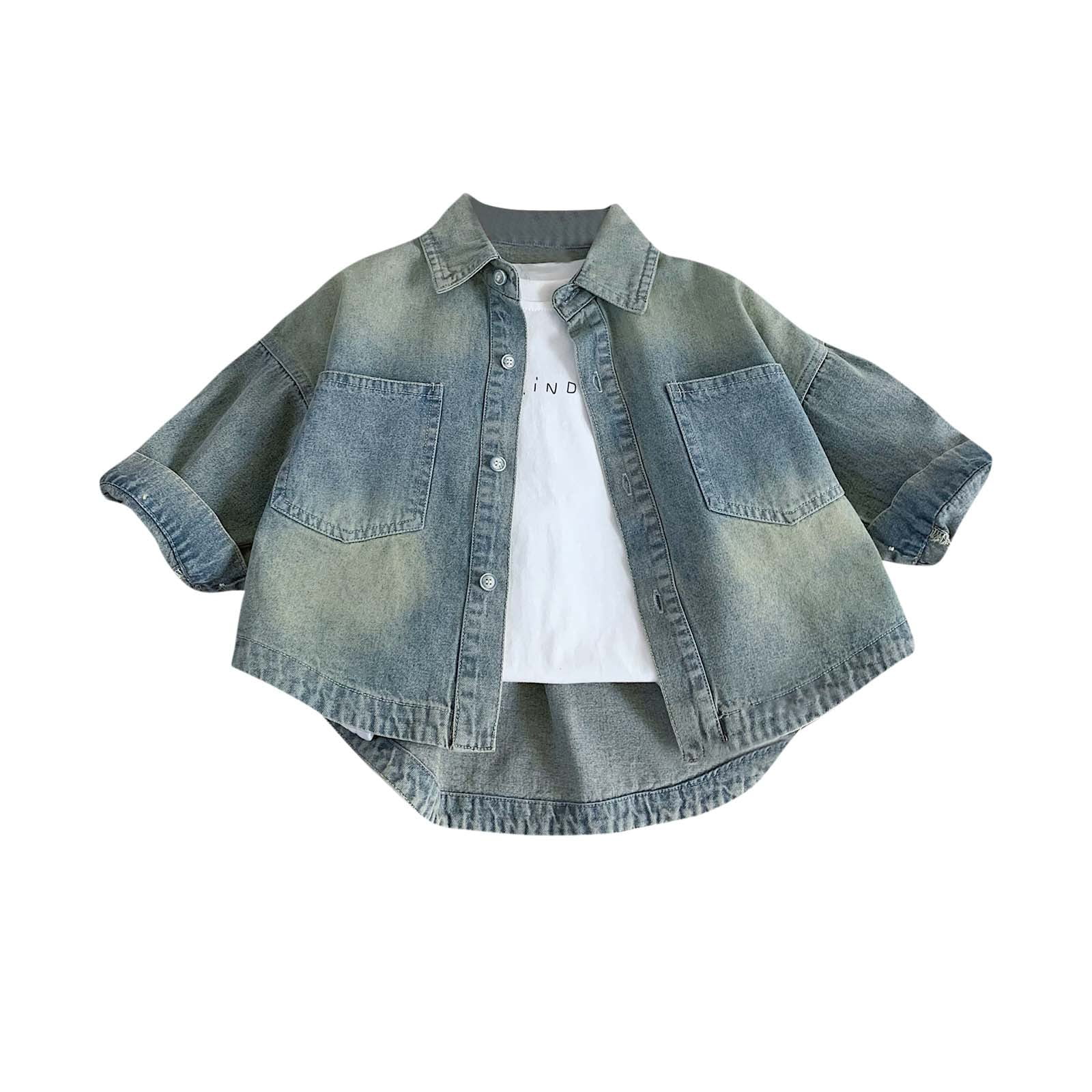Boys Long-Sleeved Denim Shirt