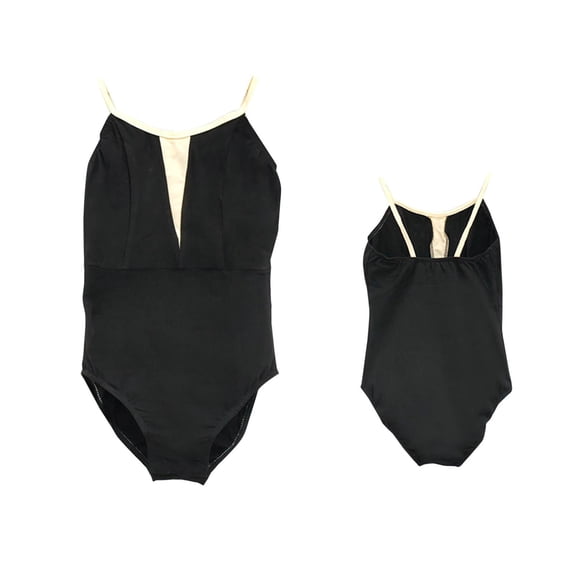 Zwiiyzr 2025 Gymnastics Leotard for Girl 2-15Y Sleeveless One Piece Bodysuit Ballet Dance Top Black