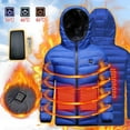 thumbnail image 1 of Zwiiyzr Includes Power Bank Usb Intelligent Constant Temperature Heated Windproof Plus Size Coat for Children Winter 3 Heated Jacket Coat Blue, 1 of 7