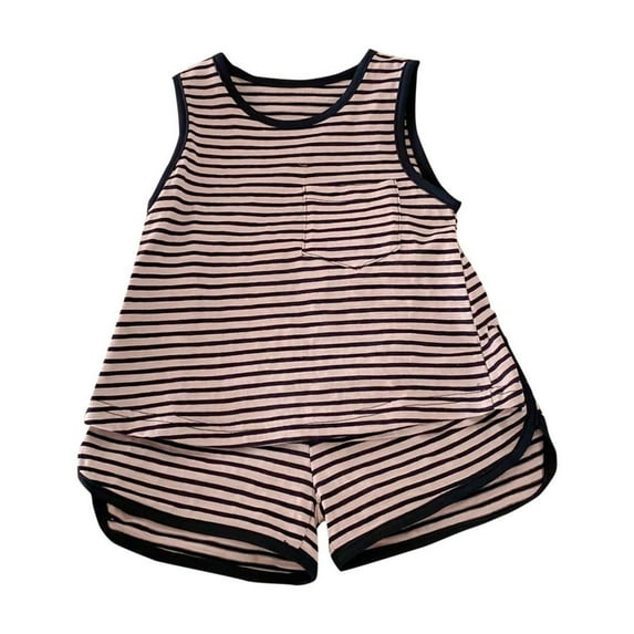 Zwiiyzr Infant Baby Boy Summer Clothes Solid Color Sleeveless Tank Tops & Shorts 2 Piece Toddler Cotton Outfits Size 6M-4T Khaki