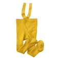 thumbnail image 1 of Zwiiyzr Infant Baby Girl Boy Ribbed Leggings Suspender Pants Overalls 6 Months-4 Years Toddlers High Waist Knit Tights Pantyhose Socks Winter Warm Stockings Yellow, 1 of 7