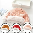 thumbnail image 1 of Zwiiyzr 2025 Toddler Baby Boys Girls Cable Knit Pullover Fleece Lined Sweaters for 0-3 Years Pink, 1 of 5
