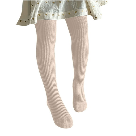 Zwiiyzr Toddler Baby Girl Tights Thick Cable Knit Leggings Stockings Winter Elastic Warm Pantyhose Childrens Bottom Socks And Pant (3-8 Years Old) Pink