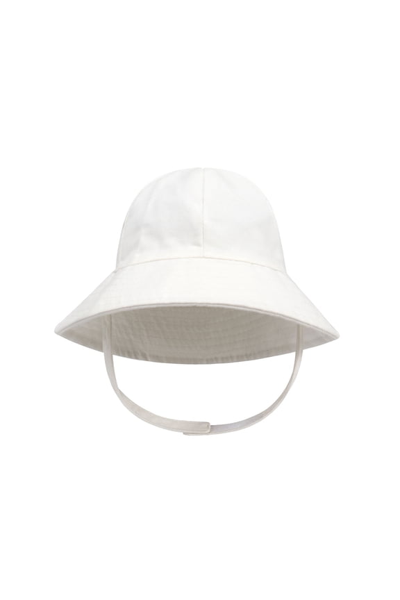 Toddler Boys Girls Bucket Hat Summer Hat for Sun Protection UV-proof Sun Beach Cap Children Kids Solid Color Outdoor Hat White
